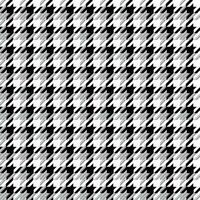 Black and white pattern adapted from houndstooth pattern, seamless pattern. vector