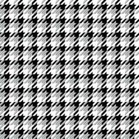 Black and white pattern adapted from houndstooth pattern, seamless pattern. vector