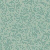 Floral damask thistle wallpaper repeat vector