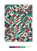 a colorful pattern with geometric shapes and colors vector