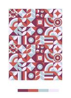 a colorful pattern with geometric shapes and colors vector