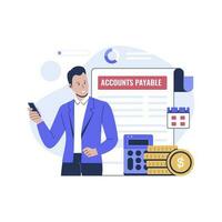 Accounts payable illustration design concept business vector