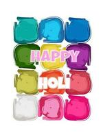 Holi,Vector illustration , Indian festival ,colorful poster,different colours vector