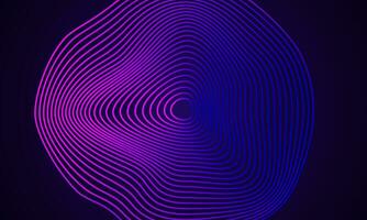 abstract glowing circle gradient line pattern. Modern shiny futuristic line background vector