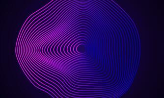 abstract glowing circle gradient line pattern. Modern shiny futuristic line background vector