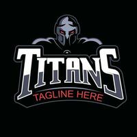 titanes mascota logo vector