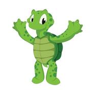 turtle mascot vector
