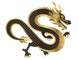 Year Of The Dragon Vector Zodiac Symbol Illustration Isolated On A White Background.