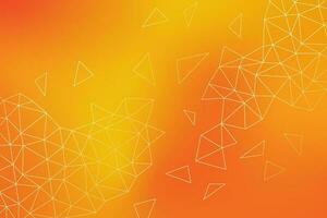 Vector modern geometric orange gradient abstract background.