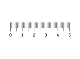 Vector Measuring scale, markup for rulers