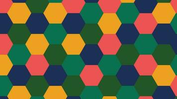 Clean empty multicolored hexagonal shape background illustration vector