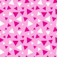 Seamless Pink Triangle Pattern Vector Illustration