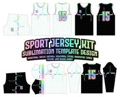 Pulse wave Gradient Line Jersey Design Sportswear Background vector