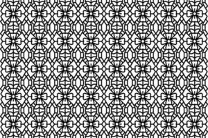 Lace, trim line art seamless pattern. Black and white abstract repeating pattern for wallpapers, textile, fabric, cover, backgrounds, printing and other designs. vector