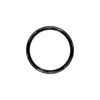 Zen Circle Icon Symbol. Aesthetic Circle Shape for Logo, Art Frame, Art Illustration, Website or Graphic Design Element. Vector Illustration