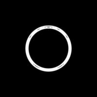 Zen Circle Icon Symbol. Aesthetic Circle Shape for Logo, Art Frame, Art Illustration, Website or Graphic Design Element. Vector Illustration