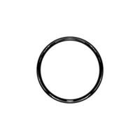Zen Circle Icon Symbol. Aesthetic Circle Shape for Logo, Art Frame, Art Illustration, Website or Graphic Design Element. Vector Illustration