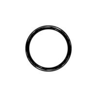 Zen Circle Icon Symbol. Aesthetic Circle Shape for Logo, Art Frame, Art Illustration, Website or Graphic Design Element. Vector Illustration