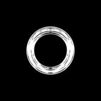 Zen Circle Icon Symbol. Aesthetic Circle Shape for Logo, Art Frame, Art Illustration, Website or Graphic Design Element. Vector Illustration