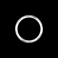 Zen Circle Icon Symbol. Aesthetic Circle Shape for Logo, Art Frame, Art Illustration, Website or Graphic Design Element. Vector Illustration