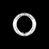 Zen Circle Icon Symbol. Aesthetic Circle Shape for Logo, Art Frame, Art Illustration, Website or Graphic Design Element. Vector Illustration