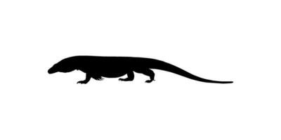 el komodo continuar, además conocido como el komodo monitor, es un miembro de el monitor lagartija familia varanidae ese es endémico a el indonesio islas de komodo, Rinca, flores, y Gili motang. vector