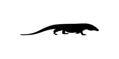 el komodo continuar, además conocido como el komodo monitor, es un miembro de el monitor lagartija familia varanidae ese es endémico a el indonesio islas de komodo, Rinca, flores, y Gili motang. vector