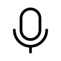 Mic Icon Vector Symbol Design Illustration