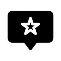 Star Message Icon Vector Symbol Design Illustration