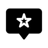 Star Message Icon Vector Symbol Design Illustration