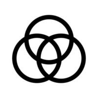 Trinity Icon Vector Symbol Design Illustration