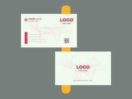 Double-sided creative business card template. vector