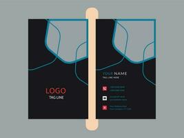 creative business card design template vector