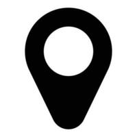 simple shape vector icon of location point