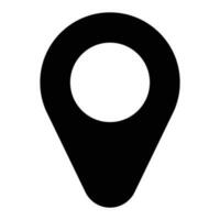 simple shape vector icon of location point