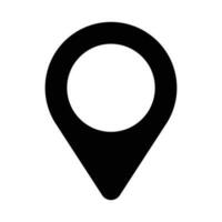 simple shape vector icon of location point