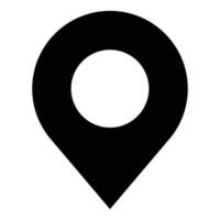 simple shape vector icon of location point