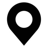 simple shape vector icon of location point