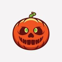 contento Víspera de Todos los Santos calabaza ilustración vector