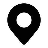 sencillo forma vector icono de ubicación punto