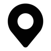 simple shape vector icon of location point