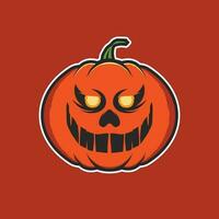 Happy Halloween Pumpkin Illustration Vector