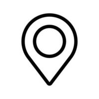 simple shape vector icon of location point