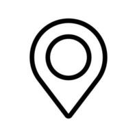 simple shape vector icon of location point