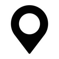 simple shape vector icon of location point