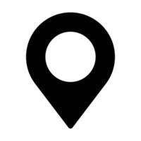 simple shape vector icon of location point