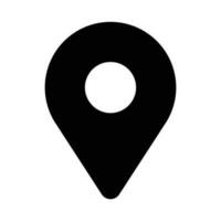 simple shape vector icon of location point