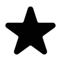 vector de icono de estrella sobre fondo blanco