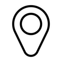 simple shape vector icon of location point