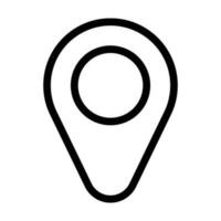 simple shape vector icon of location point